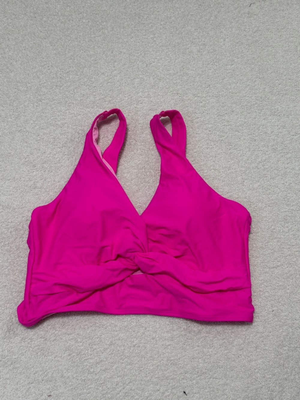 Women's Twist-Front Swim Top - Fuchsia Pink